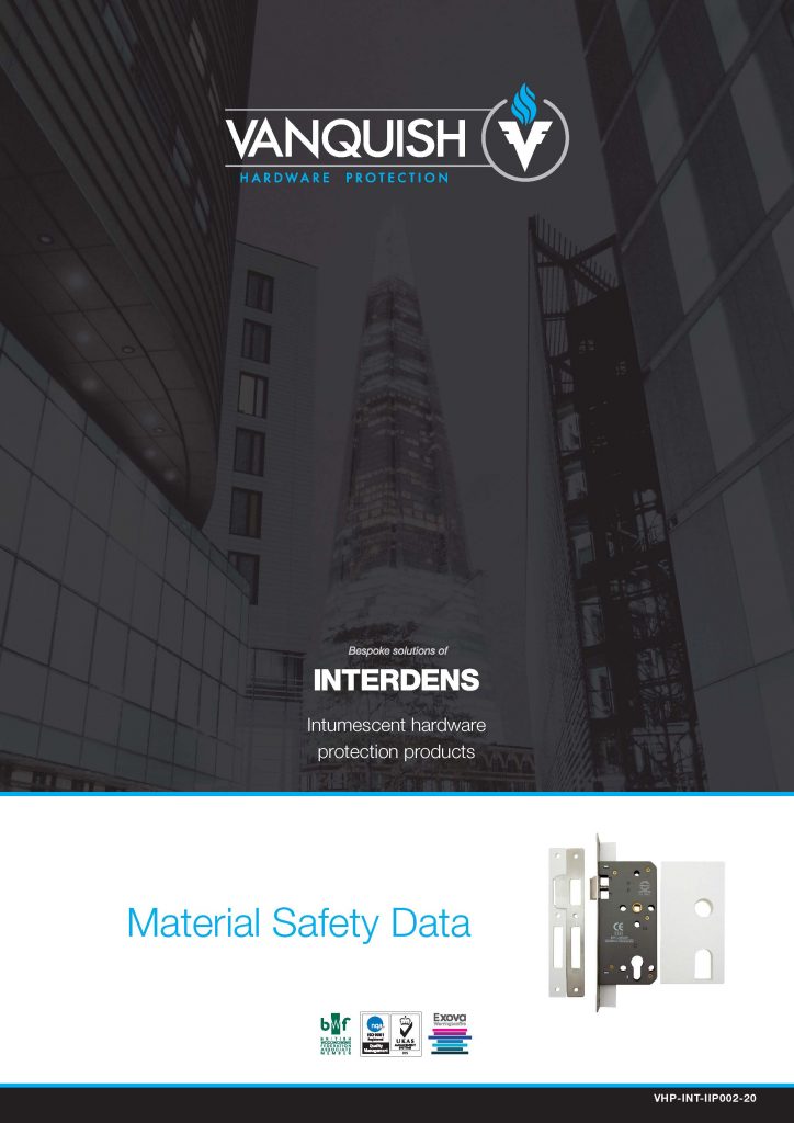 Vanquish INTERDENS Material Safety Data Sheet Vrs 2 FRONT PAGE